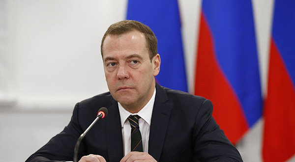 Russia's Prime Minister Dmitry Medvedev